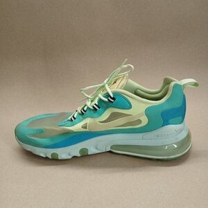 Nike Air Max 270 React  Green and Blue Sneakers